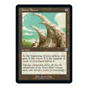 Ivory Tower (BRR) #23 Uncommon (Lightly Played) The Brothers' War: Retro Frame Artifacts Magic: The Gathering: 2022