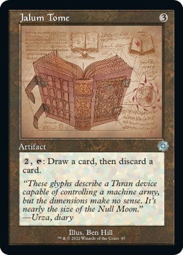 Jalum Tome Schematic (BRR) #87 Uncommon (Lightly Played) The Brothers' War: Retro Frame Artifacts Magic: 2022