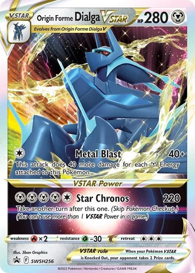 Origin Forme Dialga VSTAR (SWSD) #SWSH256 Promo (Holofoil Near Mint) SWSH: Sword & Shield Promo Cards Pokemon: 2019