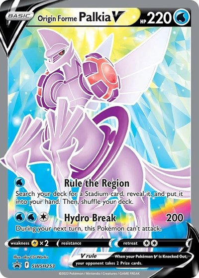Origin Forme Palkia V (SWSD) #SWSH253 Promo (Holofoil Near Mint) SWSH: Sword & Shield Promo Cards Pokemon: 2019