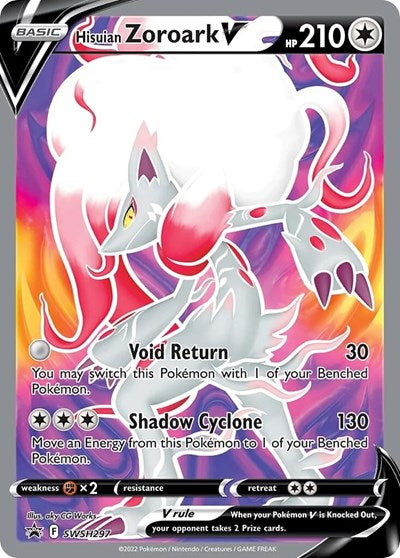 2019 Pokemon: SWSH: Sword & Shield Promo Cards (SWSD) - Hisuian Zoroark V SWSH297 (#SWSH297, Promo) (Holofoil, Near Mint)