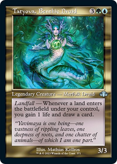 Tatyova Benthic Druid Retro Frame (DMR) #371 Uncommon (Lightly Played) Dominaria Remastered Magic: The Gathering: 2023