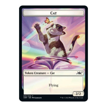 Cat // Storm Crow Double-sided Token (UNF) T (Foil Near Mint) Unfinity Magic: The Gathering: 2022