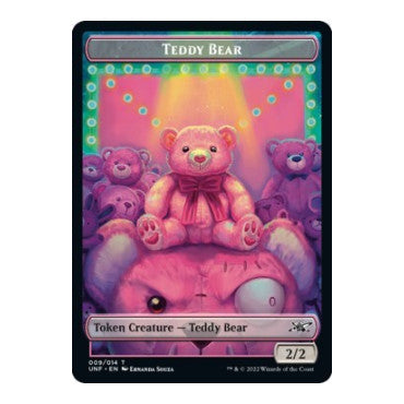 Teddy Bear // Treasure (013) Double-sided Token (UNF) #013 T (Foil Near Mint) Unfinity Magic: The Gathering: 2022