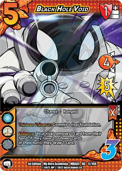 Black Hole Void (MHA3) #17/108 Uncommon UniVersus: My Hero Academia: Heroes Clash UniVersus: 2022