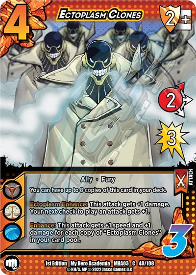 Ectoplasm Clones (MHA3) #40/108 Common UniVersus: My Hero Academia: Heroes Clash UniVersus: 2022