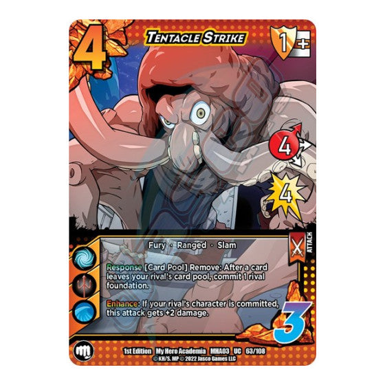 Tentacle Strike (MHA3) #63/108 Uncommon (1st Edition Normal Lightly Played) UniVersus: My Hero Academia: Heroes Clash UniVersus: 2022