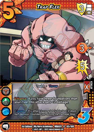 Trap Flex (MHA3) #65/108 Common (1st Edition Normal Lightly Played) UniVersus: My Hero Academia: Heroes Clash UniVersus: 2022