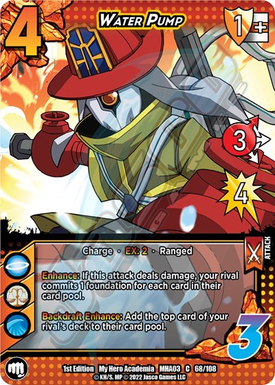 Water Pump (MHA3) #68/108 Common UniVersus: My Hero Academia: Heroes Clash UniVersus: 2022