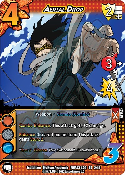 Aerial Drop (MHA3) #2/18 SE (1st Edition Normal Lightly Played) UniVersus: My Hero Academia: Heroes Clash UniVersus: 2022