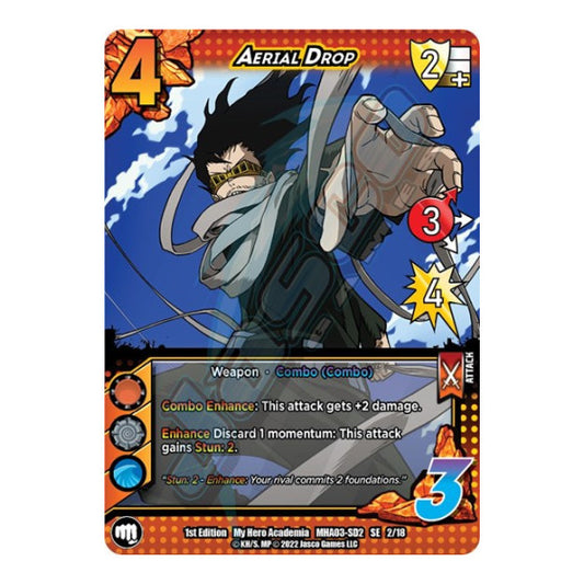Aerial Drop (MHA3) #2/18 SE (1st Edition Normal Lightly Played) UniVersus: My Hero Academia: Heroes Clash UniVersus: 2022