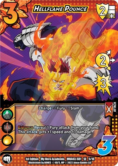 Hellflame Pounce (MHA3) #5/18 SE UniVersus: My Hero Academia: Heroes Clash UniVersus: 2022