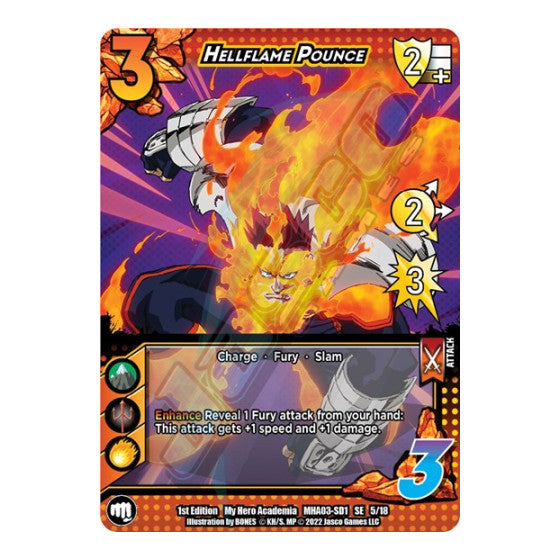 Hellflame Pounce (MHA3) #5/18 SE UniVersus: My Hero Academia: Heroes Clash UniVersus: 2022