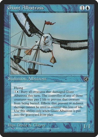 1995 Magic: Homelands (HML) - Giant Albatross (#27a, Common) (Heavily Played)