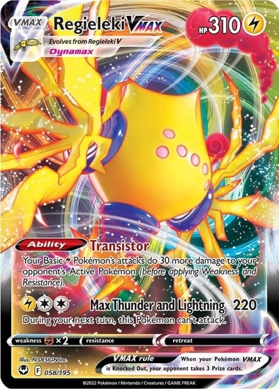 Regieleki VMAX (SWSH12) #058/195 Ultra Rare (Holofoil Near Mint) SWSH12: Silver Tempest Pokemon: 2022
