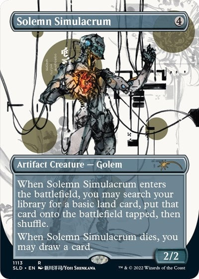 Solemn Simulacrum (1113) (SLD) #1113 Rare (Foil Near Mint) Secret Lair Drop Series Magic: The Gathering: 2026