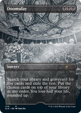 Doomsday (Borderless) (Foil Etched) (SLD) #1115 Rare (Foil Near Mint) Secret Lair Drop Series Magic: The Gathering: 2026