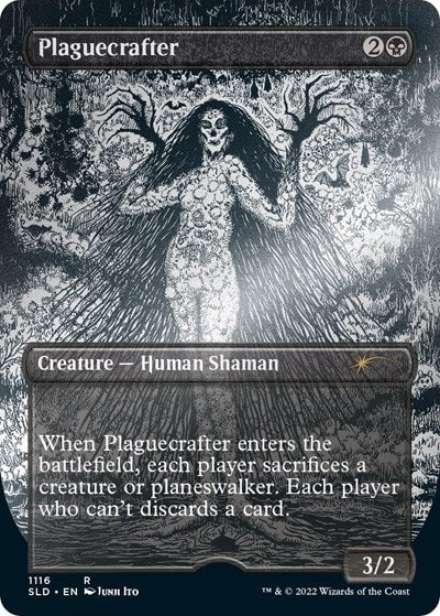 Plaguecrafter (Borderless) (Foil Etched) (SLD) #1116 Rare (Foil Near Mint) Secret Lair Drop Series Magic: The Gathering: 2026