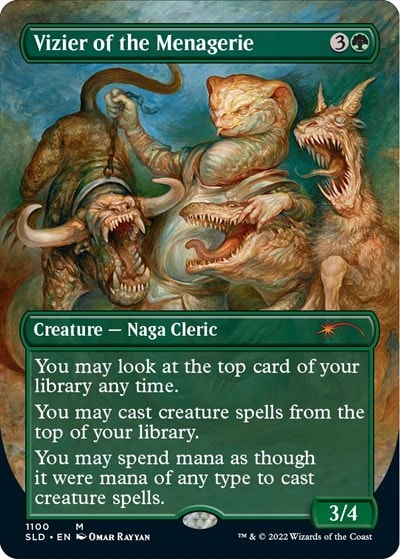 Vizier of the Menagerie (Borderless) (SLD) #1100 Mythic Rare (Foil Near Mint) Secret Lair Drop Series Magic: The Gathering: 2026