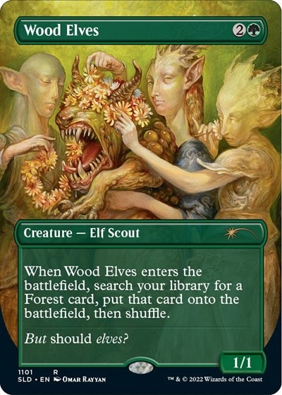 Wood Elves (1101) (SLD) #1101 Rare (Foil Near Mint) Secret Lair Drop Series Magic: The Gathering: 2026