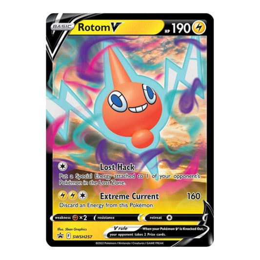 Rotom V - SWSH257 (SWSD) #SWSH257 Promo (Holofoil Near Mint) SWSH: Sword & Shield Promo Cards Pokemon: 2019