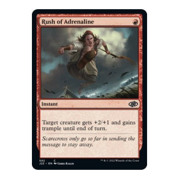 Rush of Adrenaline (J22) #592 Common (Lightly Played) Jumpstart 2022 Magic: The Gathering: 2022