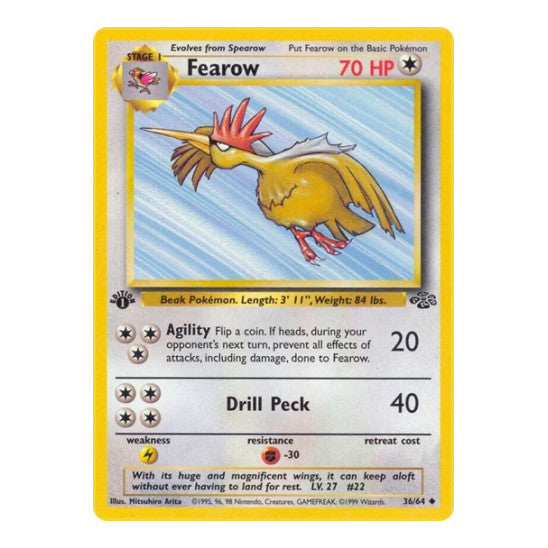 Fearow (JU) #36/64 Uncommon Jungle Pokemon: 1999