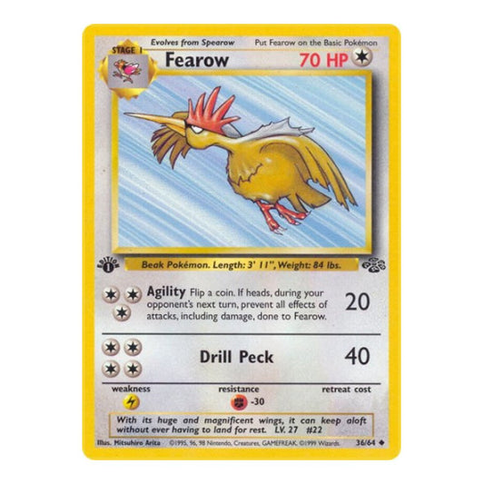 Fearow (JU) #36/64 Uncommon Jungle Pokemon: 1999