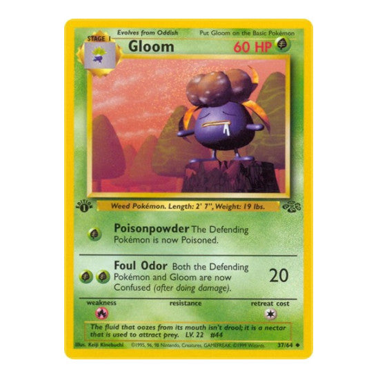 Gloom (JU) #37/64 Uncommon (Unlimited Lightly Played) Jungle Pokemon: 1999