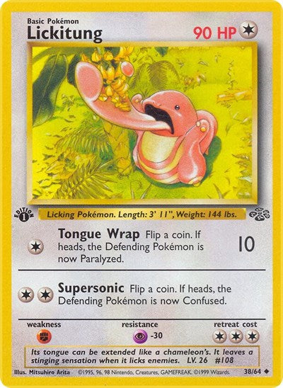 Lickitung (JU) #38/64 Uncommon Jungle Pokemon: 1999