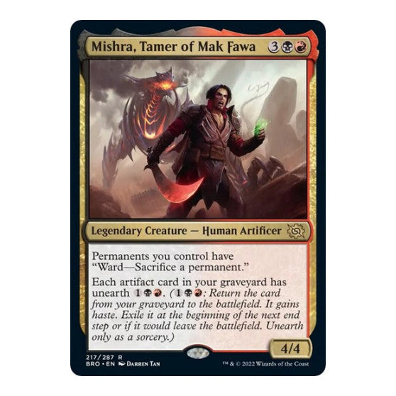 Mishra Tamer of Mak Fawa (BRO) #217 Rare The Brothers' War Magic: The Gathering: 2022