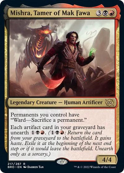 Mishra Tamer of Mak Fawa (BRO) #217 Rare (Lightly Played) The Brothers' War Magic: The Gathering: 2022