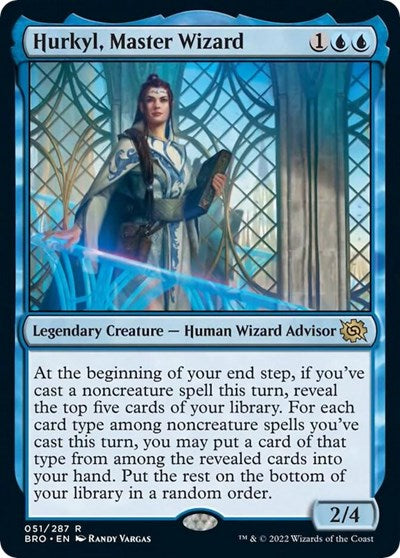 Hurkyl Master Wizard (BRO) #51 Rare (Lightly Played) The Brothers' War Magic: The Gathering: 2022