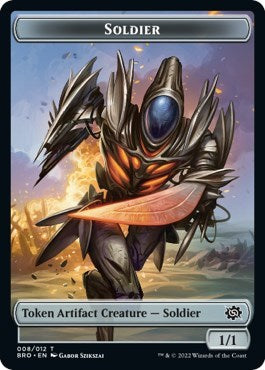 Soldier Token 008 (BRO) #8 T (Lightly Played) The Brothers' War Magic: The Gathering: 2022
