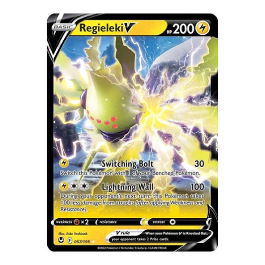 Regieleki V (SWSH12) #057/195 Ultra Rare (Holofoil Near Mint) SWSH12: Silver Tempest Pokemon: 2022