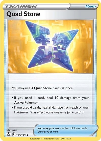 Quad Stone (SWSH12) #163/195 Uncommon (Moderately Played) SWSH12: Silver Tempest Pokemon: 2022