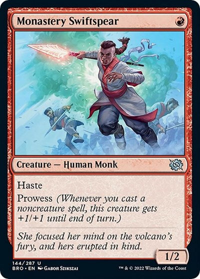 Monastery Swiftspear (BRO) #144 Uncommon (Lightly Played) The Brothers' War Magic: The Gathering: 2022