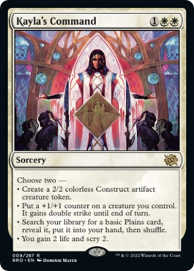Kaylas Command (BRO) #9 Rare (Lightly Played) The Brothers' War Magic: The Gathering: 2022