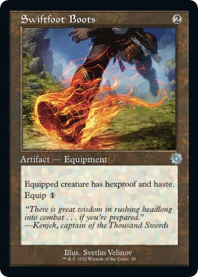 Swiftfoot Boots (BRR) #58 Uncommon (Lightly Played) The Brothers' War: Retro Frame Artifacts Magic: The Gathering: 2022