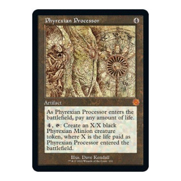Phyrexian Processor Schematic (BRR) #102 Mythic Rare (Foil Lightly Played) The Brothers' War: Retro Frame Artifacts Magic: The Gathering: 2022
