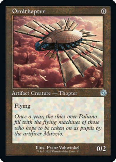 Ornithopter (BRR) #37 Uncommon (Lightly Played) The Brothers' War: Retro Frame Artifacts Magic: The Gathering: 2022
