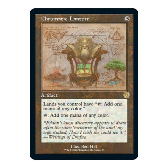 Chromatic Lantern Schematic (BRR) #73 Rare (Foil Lightly Played) The Brothers' War: Retro Frame Artifacts Magic: The Gathering: 2022