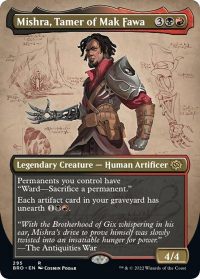 Mishra Tamer of Mak Fawa Borderless (BRO) #295 Rare (Near Mint) The Brothers' War Magic: The Gathering: 2022