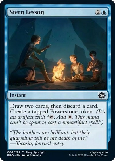 Stern Lesson (BRO) #64 Common (Lightly Played) The Brothers' War Magic: The Gathering: 2022