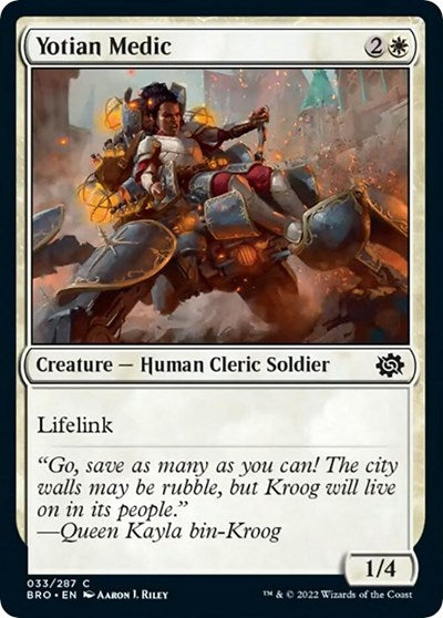 Yotian Medic (BRO) #33 Common (Lightly Played) The Brothers' War Magic: 2022