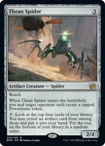 Thran Spider (BRO) #254 Rare (Lightly Played) The Brothers' War Magic: The Gathering: 2022