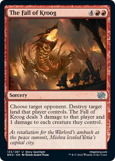 The Fall of Kroog (BRO) #133 Uncommon (Lightly Played) The Brothers' War Magic: 2022