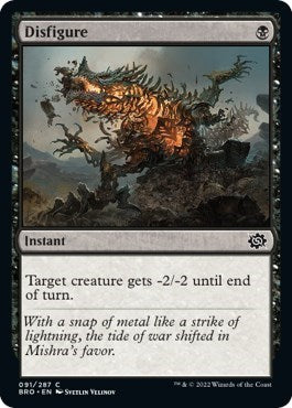 2022 Magic: The Brothers' War (BRO) - Disfigure (#91, Common)