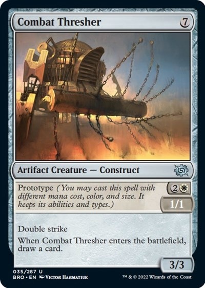 Combat Thresher (BRO) #35 Uncommon (Lightly Played) The Brothers' War Magic: The Gathering: 2022