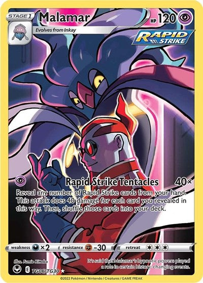 Malamar (SWSH12: TG) #TG06/TG30 Ultra Rare (Holofoil Near Mint) SWSH12: Silver Tempest Trainer Gallery Pokemon: 2022